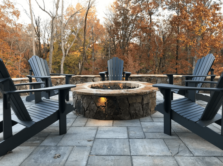 Custom Fire Pit Feature Design fire pit seating ideas