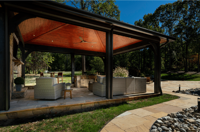 outdoor covered patio structures