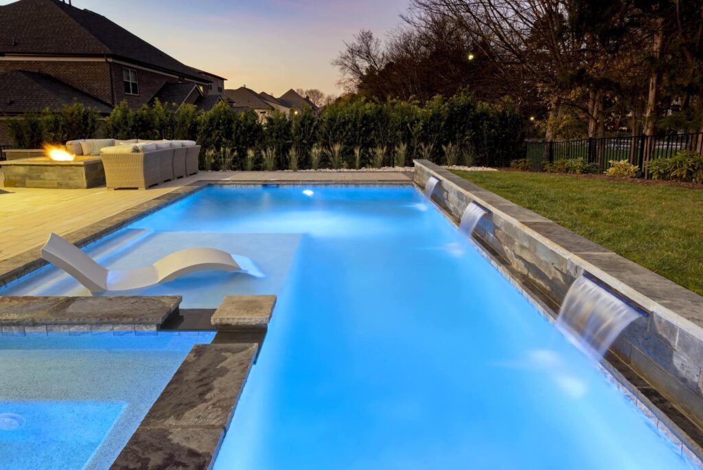 Stone Water Features Pool