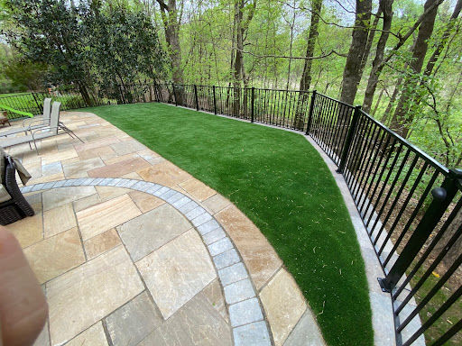 Artificial turf in charlotte nc around patio