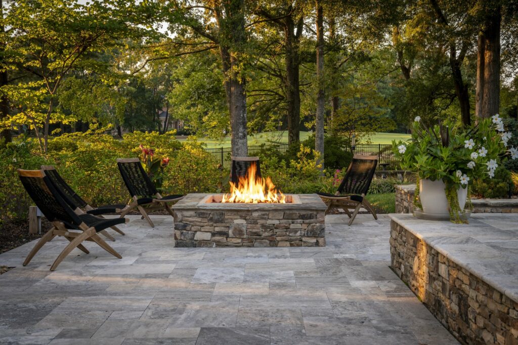 patio builder charlotte installation by The Stone Man
